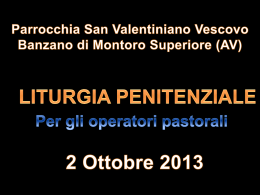 Liturgia Penitenziale per gli Operatori Pastorali 2013 – 2014