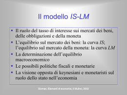 Il modello IS-LM