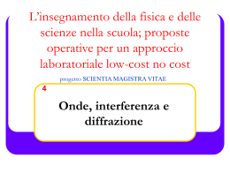 Onde, interferenza, diffrazioni
