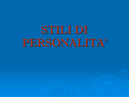 Stile di personalit&agrave; - Figlie della Chiesa