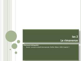 Le rimanenze