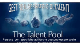 MANAGING THE TALENT POOL