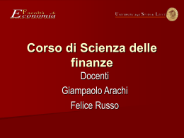 Lezione 1 - Giampaolo ARACHI