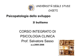 Il bullismo