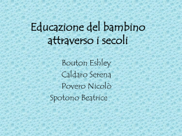 L`educazione del bambino