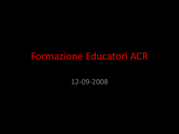 Formazione Educatori ACR