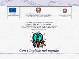 Con l`inglese nel mondo I competenza