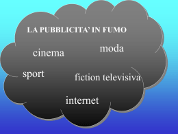 Il fumo e la pubblicit&agrave;