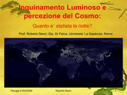Inquinamento Luminoso: un problema di tutti