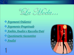 La moda - Istituto Sacro Cuore Napoli