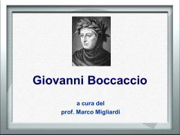 Giovanni Boccaccio - Polo della ValBoite