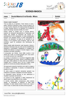 Scarica ESEMPIO SCHEDA DI PROGETTO