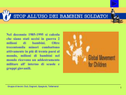 Stop ai bambini soldati