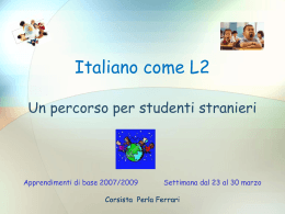 Italiano come lingua 2