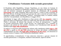 legge sulla cittadinanza - Istituto per la storia della Resistenza e