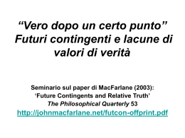 Vero dopo un certo punto - Benvenuto al Dipartimento di Filosofia