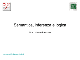 semantica, inferenza e logica