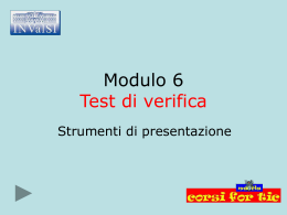Test Modulo 6 con risposte in PWP