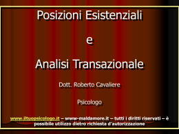 ANALISI TRANSAZIONALE (presentazione in ppt)