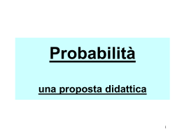 Probabilità - Università degli studi di Pavia