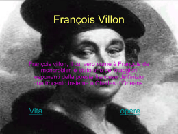Fran&ccedil;ois Villon