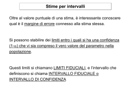 Intervalli di confidenza