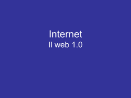 Il web 1.0