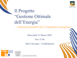 CONVEGNO GOE 21 Marzo - Confindustria Verona