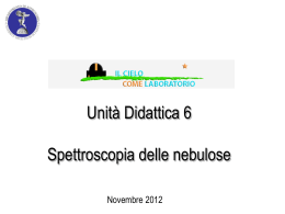 Spettroscopia delle nebulose