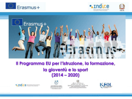 Il Programma EU per l`istruzione, la formazione - Etwinning