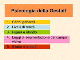 Psicologia della Gestalt e percezione