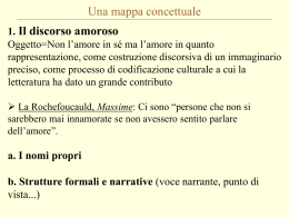 1. Il discorso amoroso
