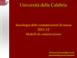 Universit&agrave; della Calabria