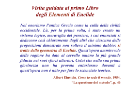 Visita guidata al I Libro degli Elementi di Euclide