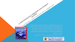 Valutare e certificare le competenze