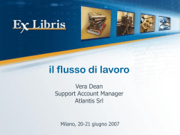 Il work-flow per la creazione di un pattern