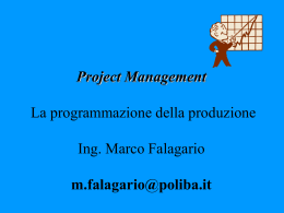 Project Management - Politecnico di Bari
