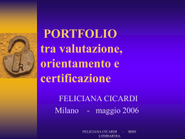 IL PORTFOLIO DELLE COMPETENZE