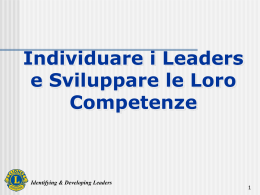 Identifying & Developing Leaders