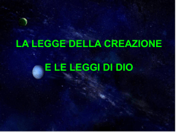 La legge della creazione e le 18 leggi di Dio