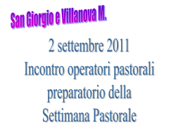 Presentazione di PowerPoint - Parrocchia San Giorgio Martire