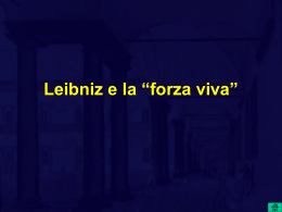 Leibniz e la &ldquo;forza viva&rdquo;