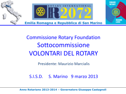 Maurizio Marcialis &ndash; Rotary Foundation