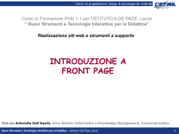 Nuovi Strumenti e Tecnologie Interattive per la Didattica