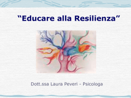 lezione resilienza  - Dipartimento di Scienze Umane per la