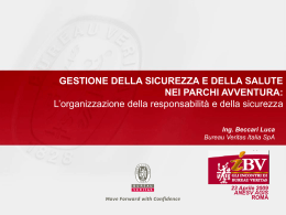 SEMINARIO SULLA SICUREZZA Bozza programma