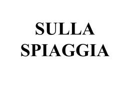 SULLA SPIAGGIA