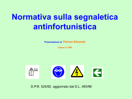 Normativa sulla segnaletica antinfortunistica di
