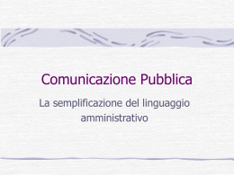 Materiale didattico corso c2 semplificazione