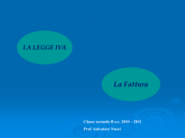 legge IVA - Economia Aziendale
